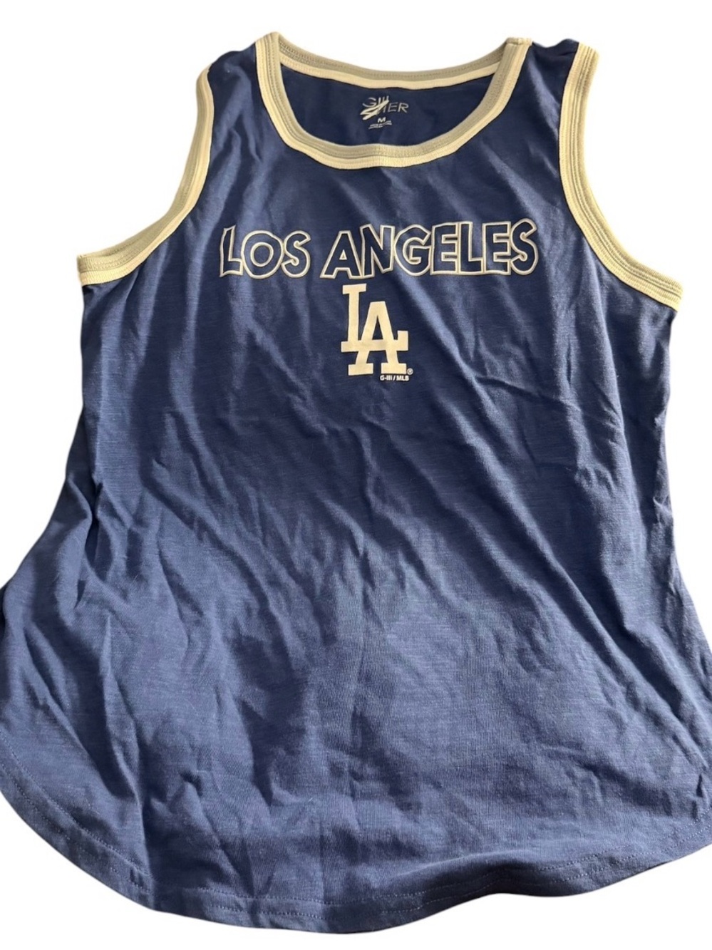 G-III 4Her by Carl Banks Los Angeles Dodgers Womens Tank Top Medium